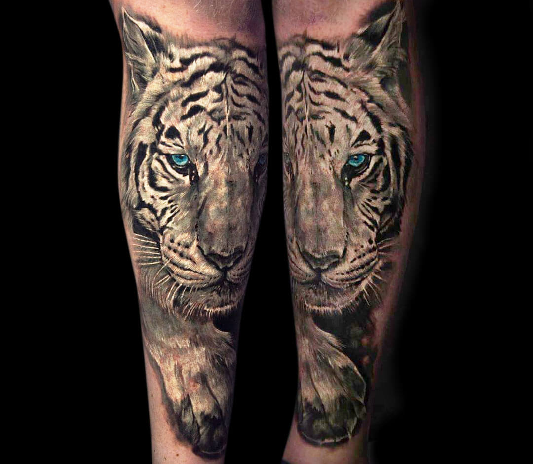 45 White Tiger Tattoos, Meanings, & Ideas - Tattoo Me Now