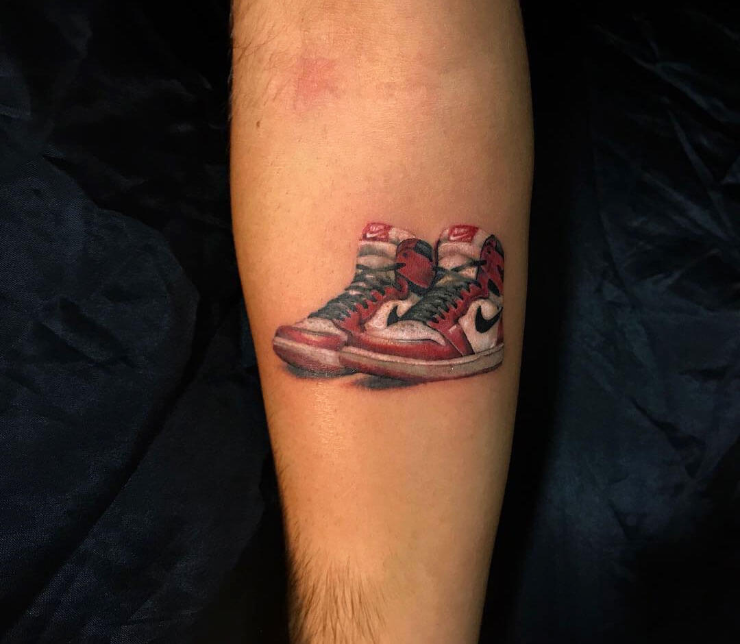 a nike air jordan 1 tattoo for all my sneakerheads out there  i re   TikTok