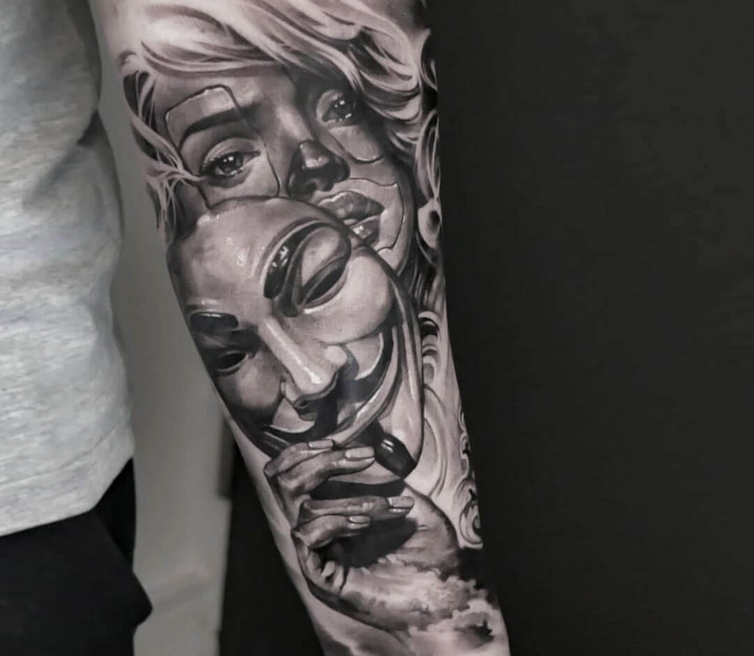 Girl in the kitsune mask. Big thanks to Elly from crossbones Penrith in  Western Sydney! – Tattoo Lover Family