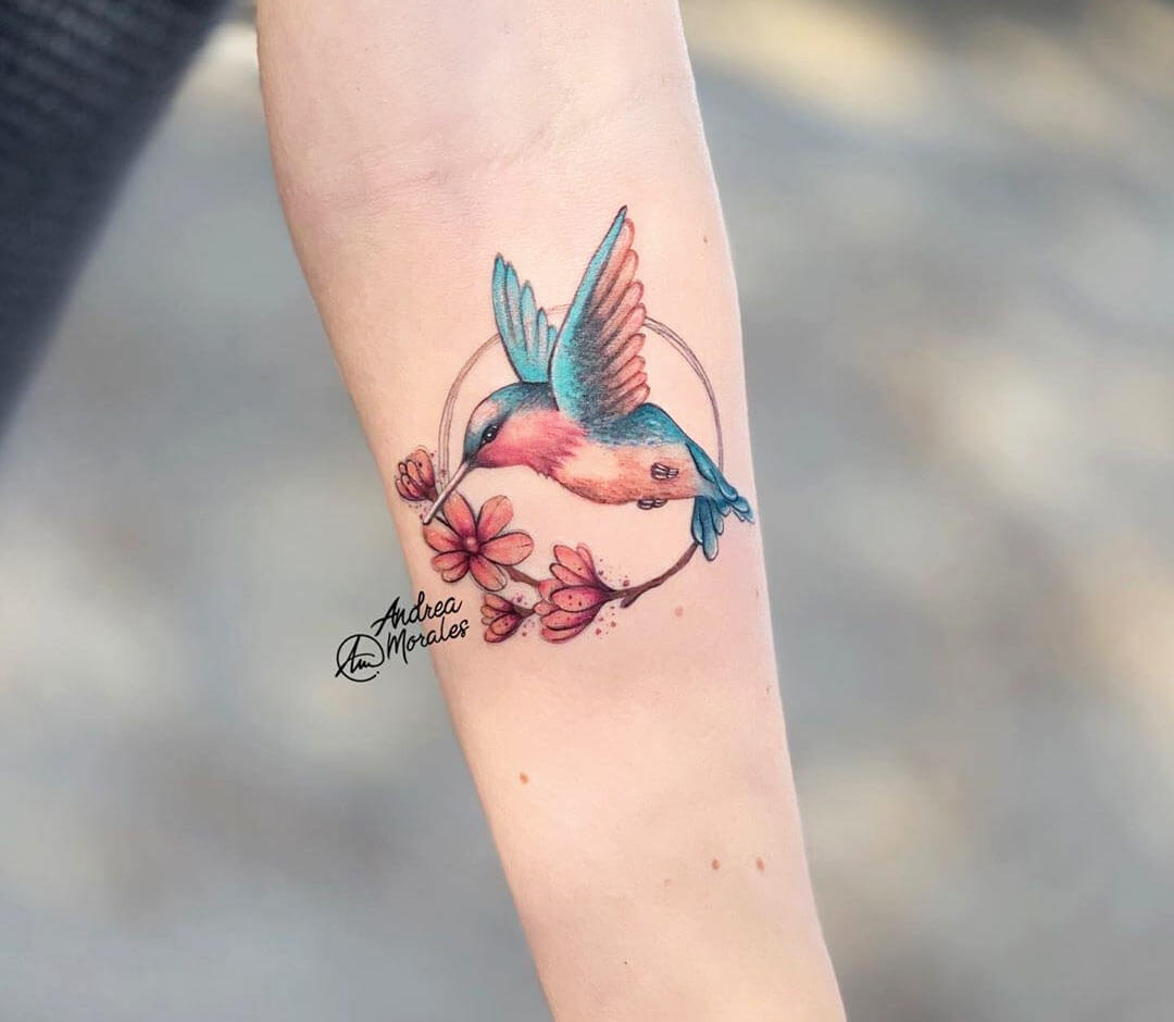 Hummingbird tattoo - Visions Tattoo and Piercing