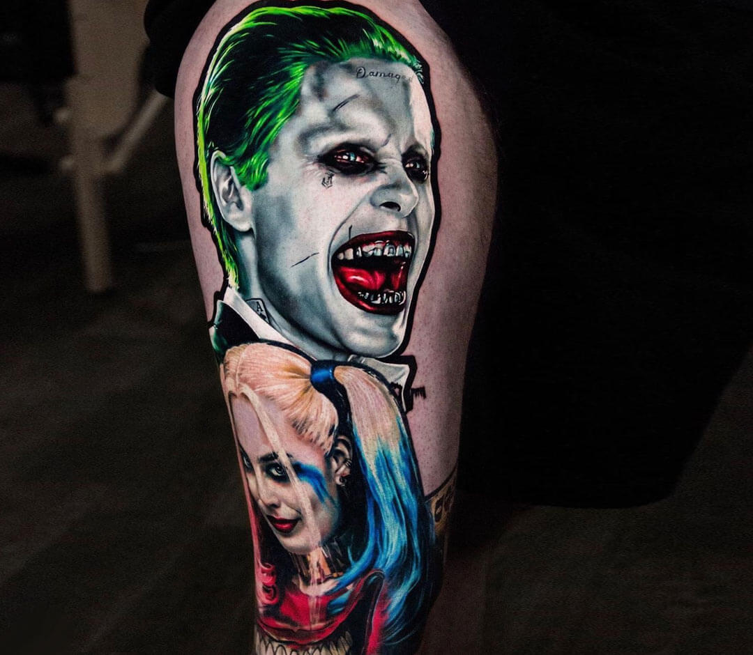Broken Puppet  Joker and Harley Quinn this time Love how these ones come  out Who else would you like to see done like this tattoo tattoos  tattoosketch sketch joker harleyquinn tattoodesign 