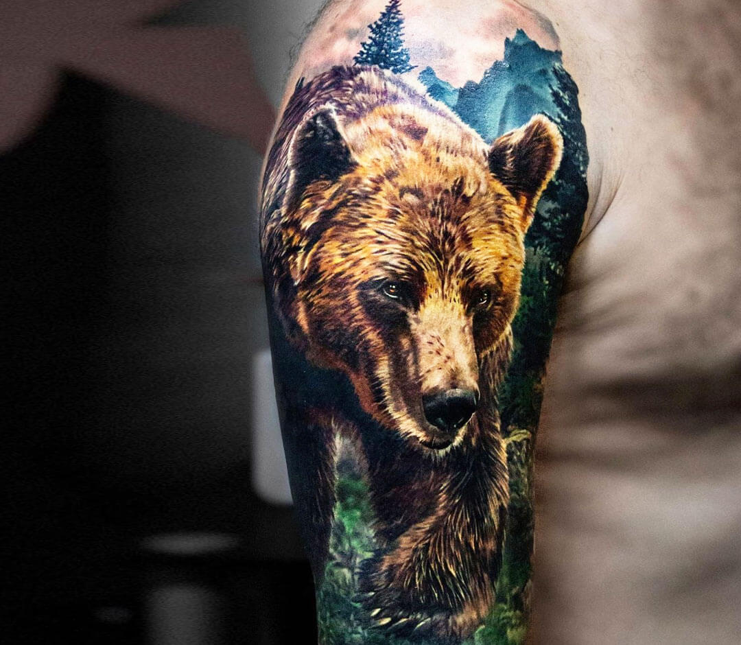 Bear Tattoo Design and Meanings - Strength, Courage and Confidence | Bear  tattoo, Tattoo designs and meanings, Bear tattoo designs