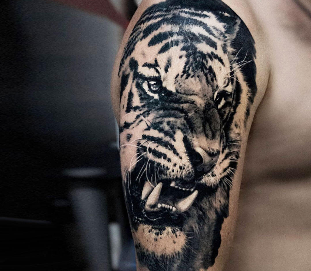 Distinctive Flash Temporary Tattoo Rise Wild Tiger Flower Arm Tatoo For Men  Women Body Art Waterproof Fake Henna Tattoo Stickers - AliExpress