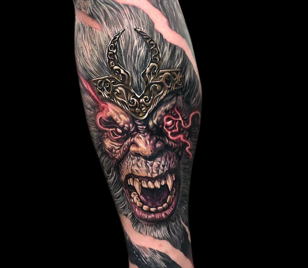 Monkey King tattoo by Ben Kaye | Photo 31813