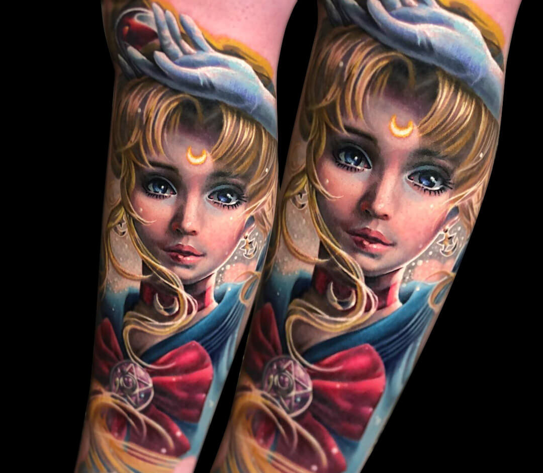 Sailor Moon tattoo by Ben Kaye | Photo 31742