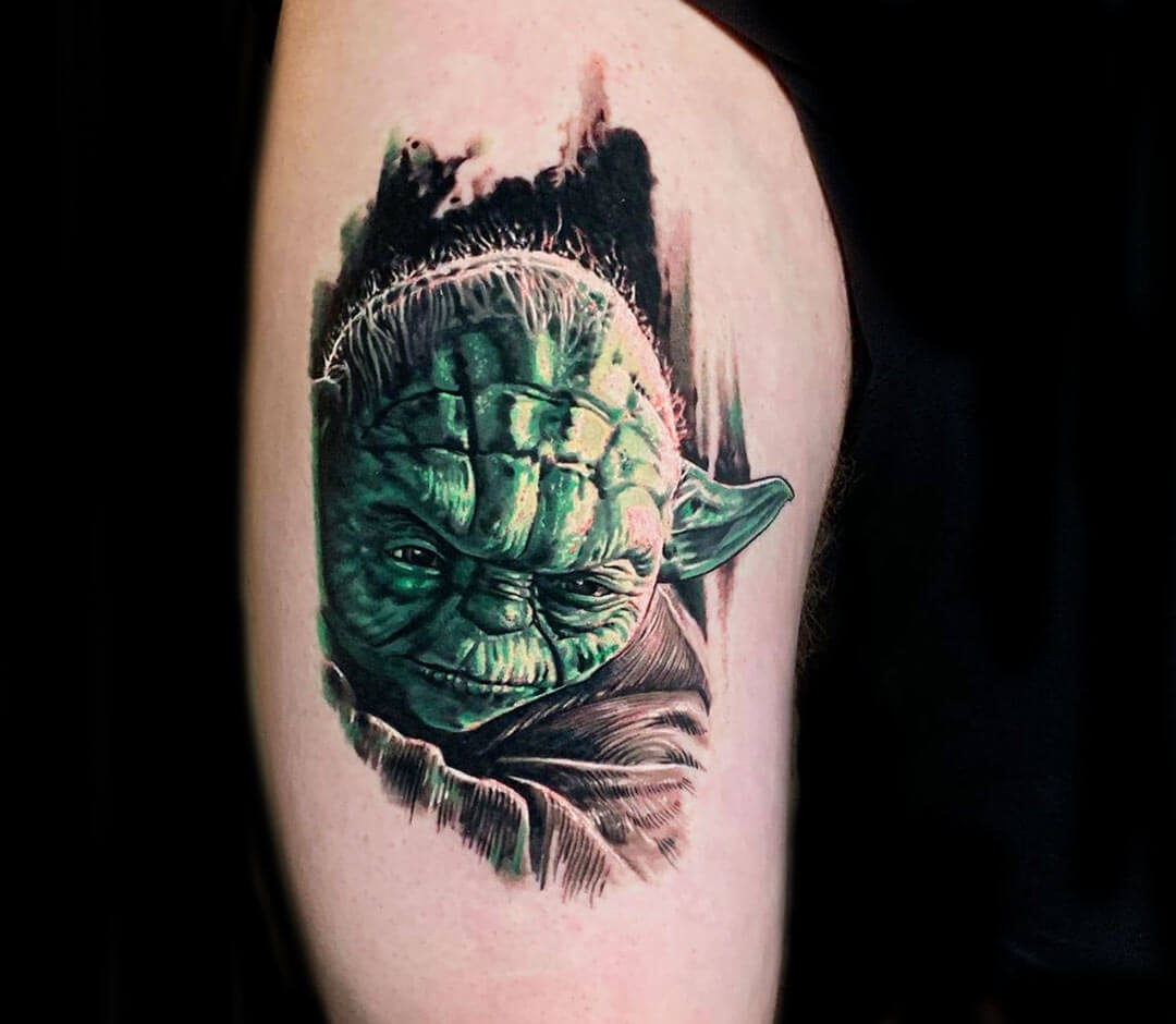 Master Yoda vs Darth Sidious pepaxofficial pepaxjoey tattoos tat  tattoo tattooideas dinktat  Instagram