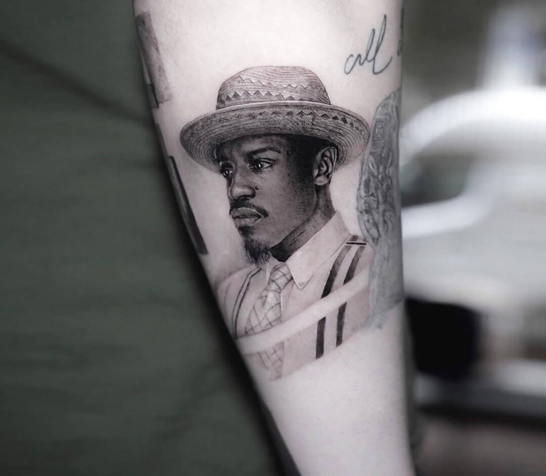 André 3000 tattoo by Ben Tats Photo 31578