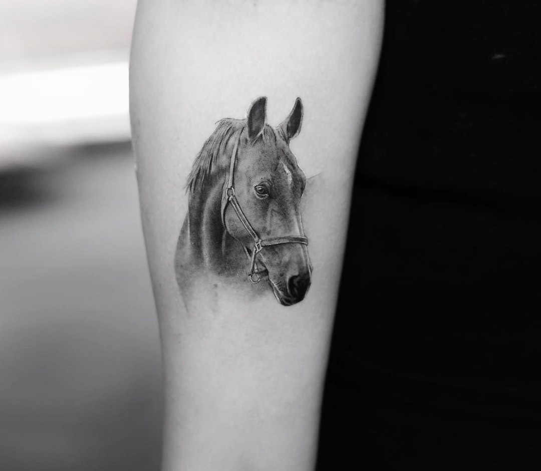 Amazon.com : Lasting 1-2 Weeks Animals Juice Temporary Tattoo Ink Semi  Permanent for Adults Woman Horse Tribal Tattoo Mythical Black Animal  Animals Navy Blue that Look Real Men Women Chest Neck Arm (