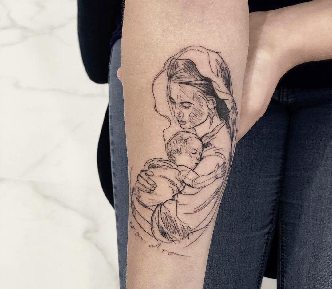 Mothers love tattoo by Ben Tats | Photo 31308