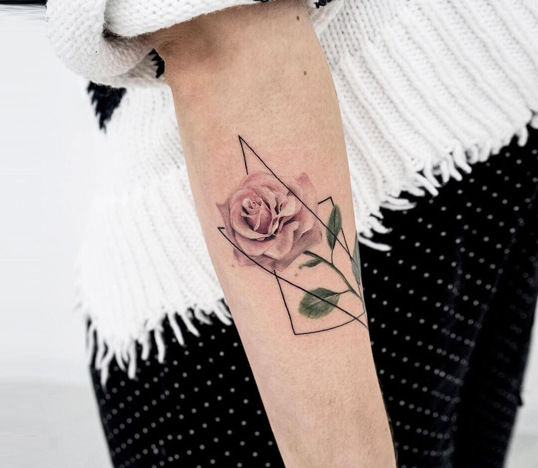 Two Roses Temporary Tattoo