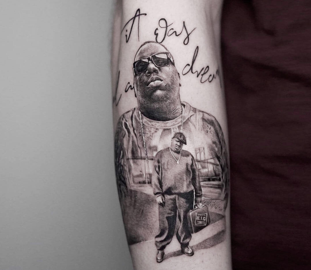 The Notorious B.I.G. tattoo by Ben Tats Photo 30745