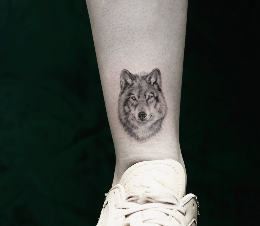 Tattoo tagged with: small, single needle, animal, tiny, ifttt, little,  lindsayapril, wolf, inner forearm | inked-app.com