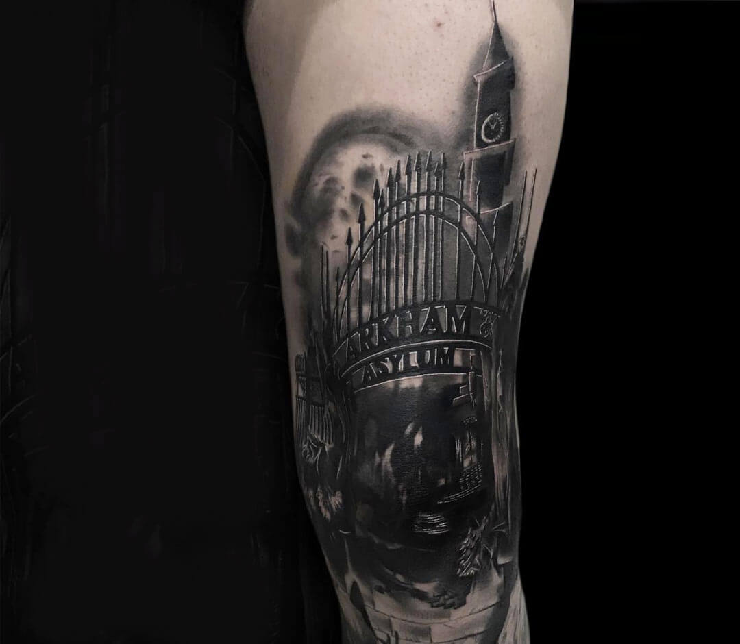 Arkham asylum tattoo