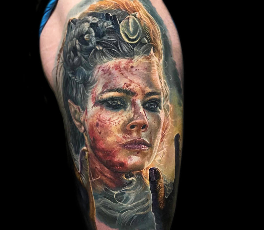 Justin Nordine Tattoos on Instagram Valkyrie connects severL main  qualities that are needed for a real warrior  Its an honor  wisdom   generosity  and justice  Valkyrie