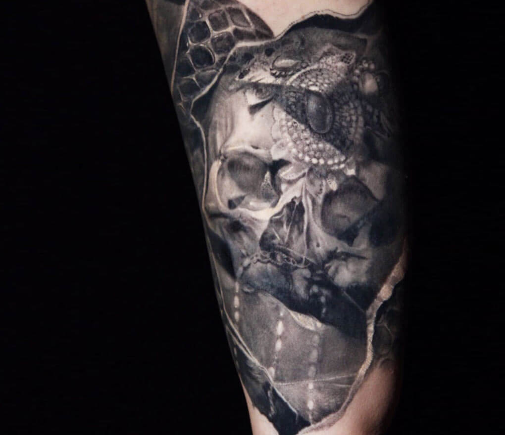 Skull tattoo by Boris Tattoo | Photo 30388