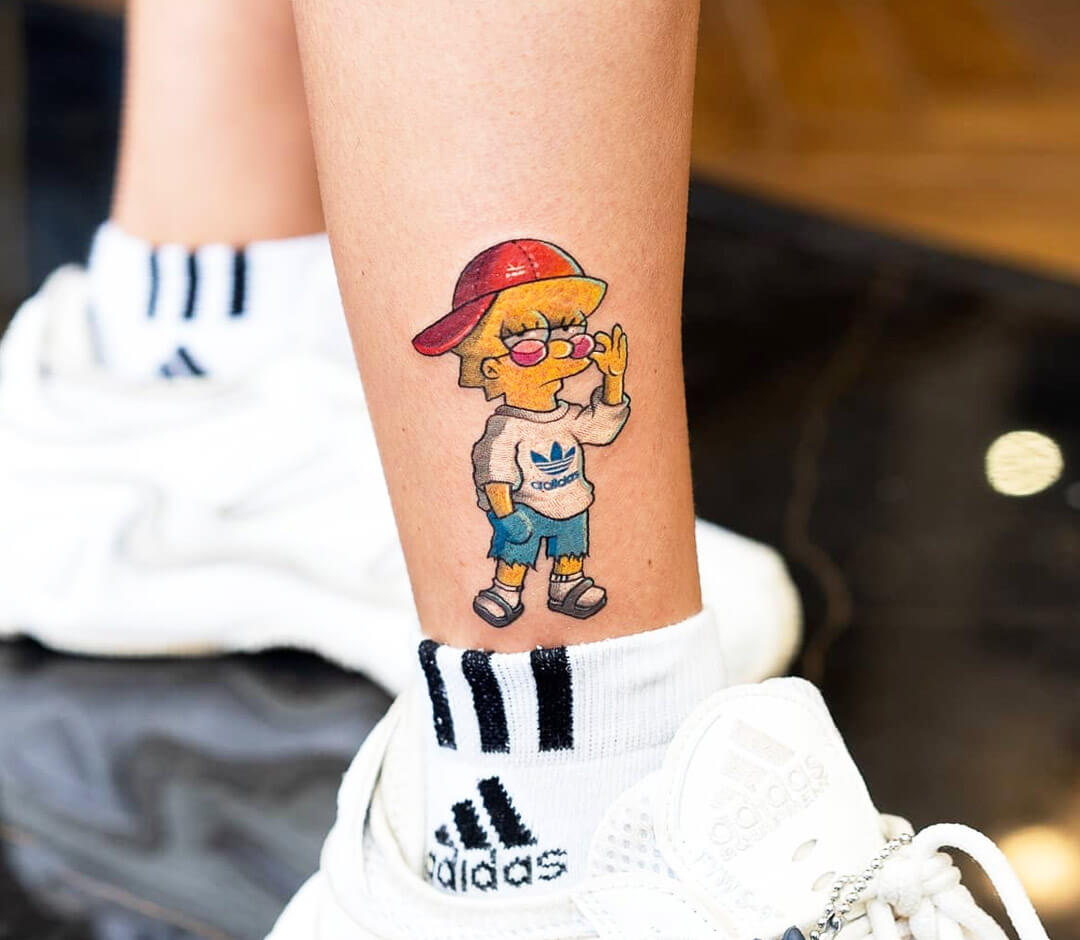 Lisa Simpson tattoo by Dani Ginzburg | Photo 31559