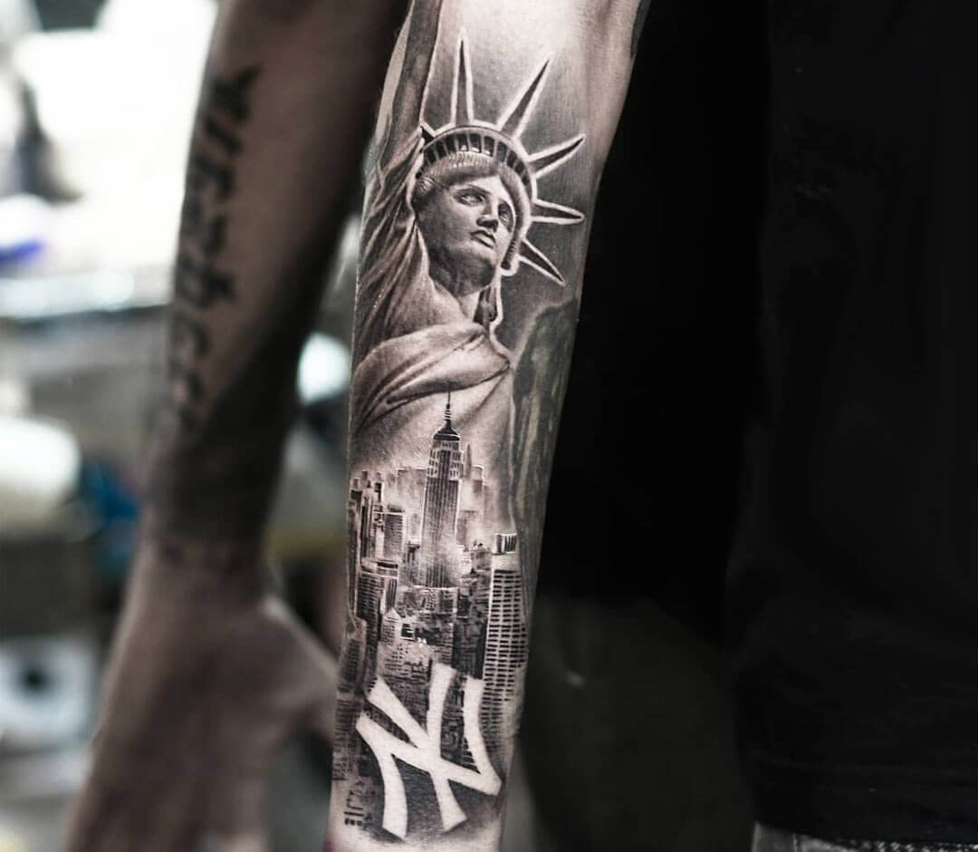Statue of LibertyPTSD by Max Egy TattooNOW