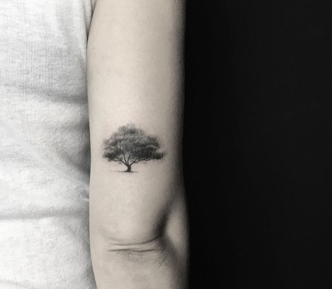 tree in Dotwork Tattoos  Search in 13M Tattoos Now  Tattoodo