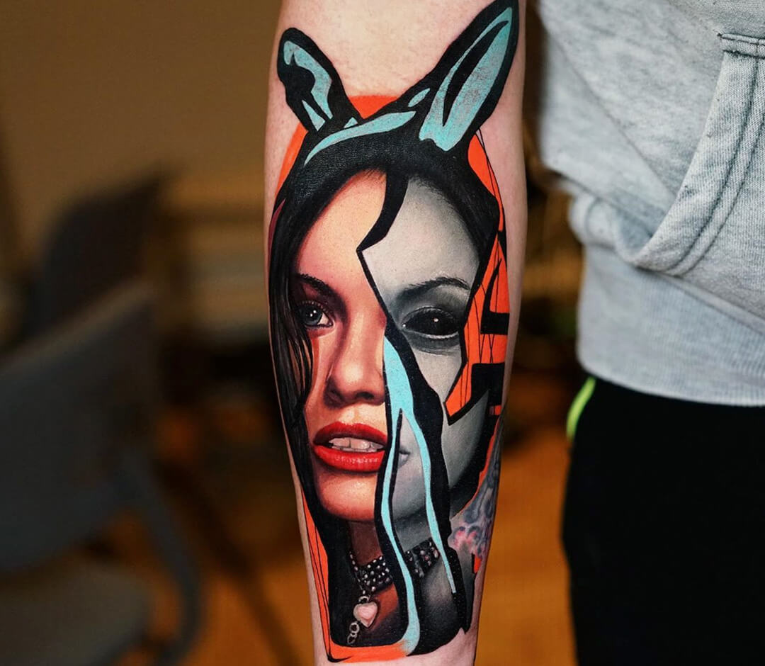 Easter bunny tattoo by Dave Paulo | Photo 31104