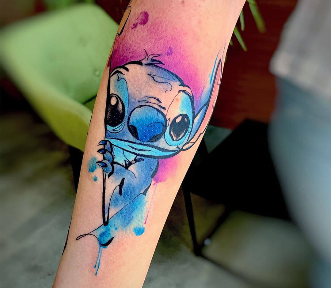 Ramón on Twitter Russell Van Schaick gt Revenge of the Stitch tattoo  ink art watercolor httpstcoJtFZQrnsc3  Twitter