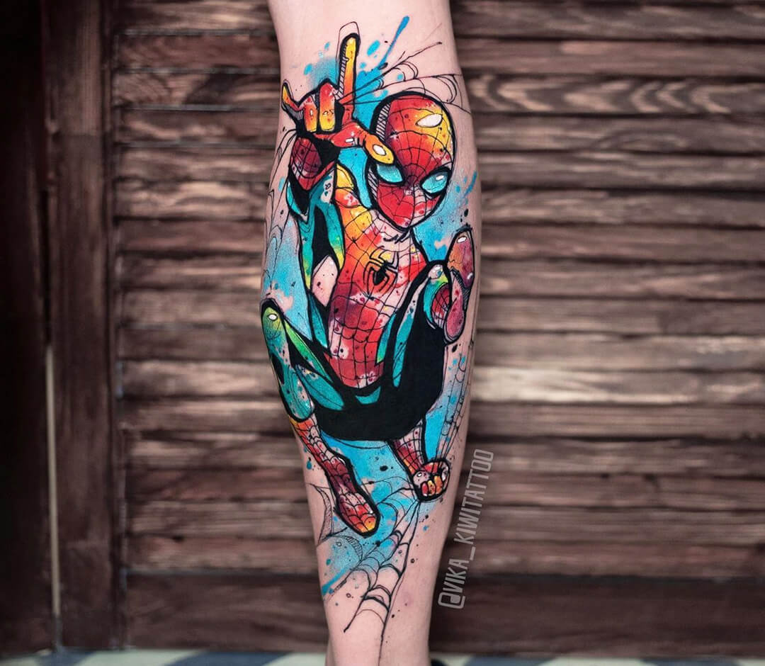Spider-man tattoo by Kiwi Tattoo | Photo 31087