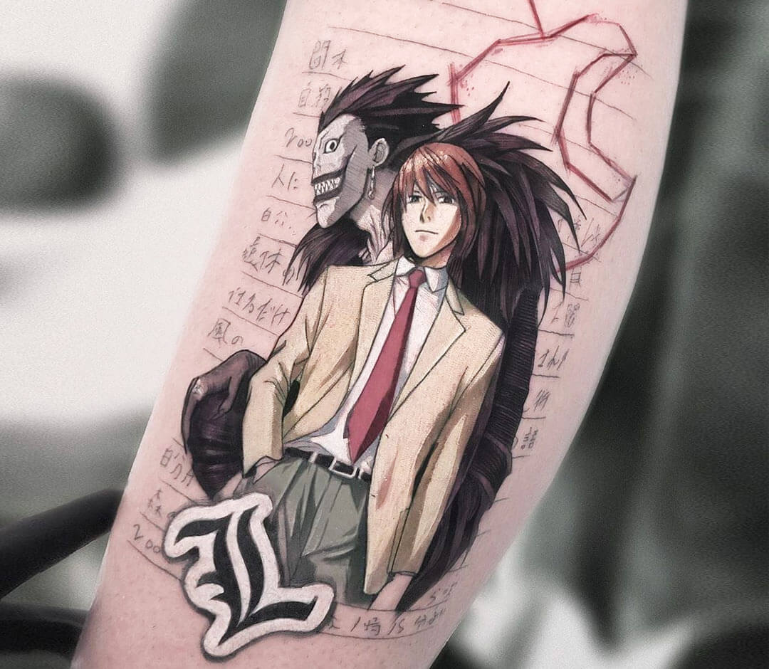 Death Note tattoo by Kozo Tattoo