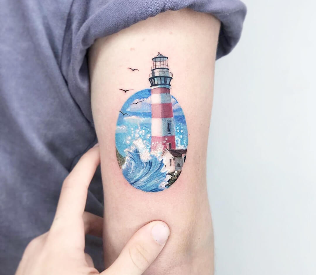 Lighthouse Tattoo by greyfoxdie85 on DeviantArt