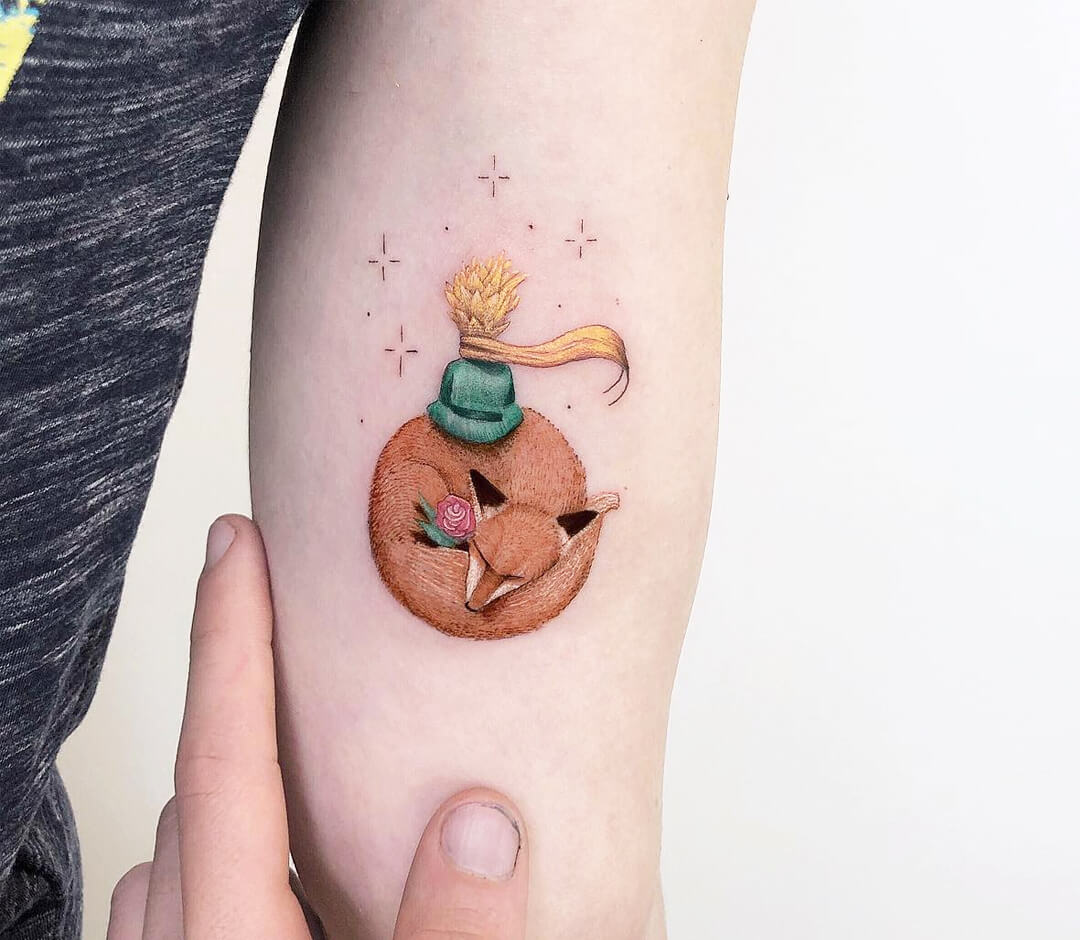 Little Prince Temporary Tattoo Sticker - OhMyTat