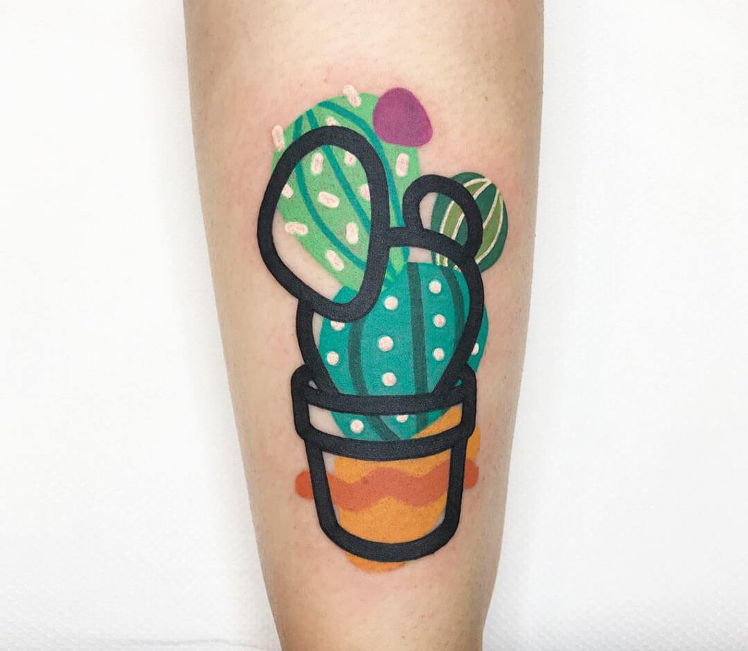 Cactus by Jesse Boss @ Highland Park Tattoo Co. in Highland Park,  California : r/traditionaltattoos