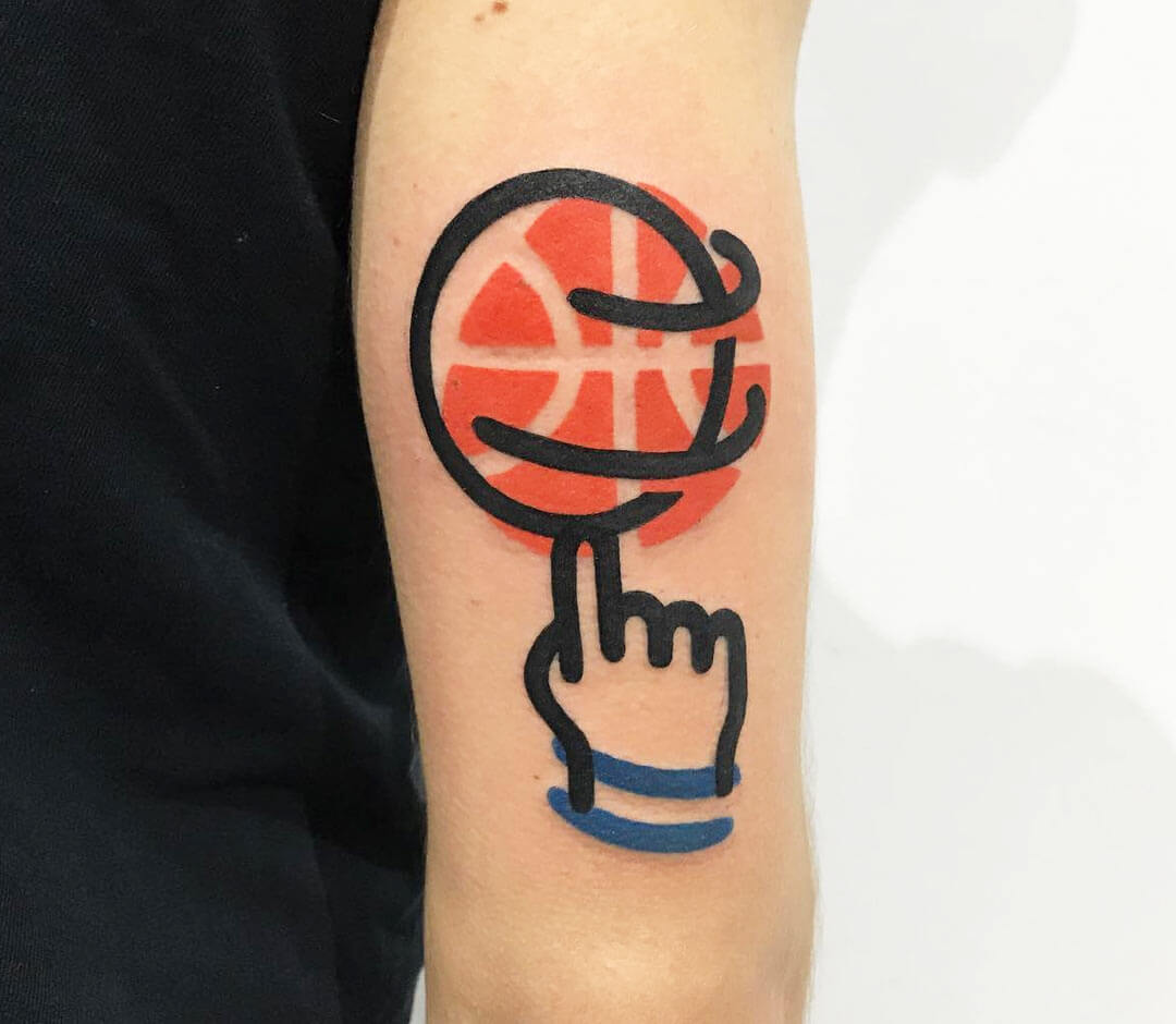 Tattoo uploaded by Andres Pico • Ball is life #BasketballTattoos #Basketball  • Tattoodo