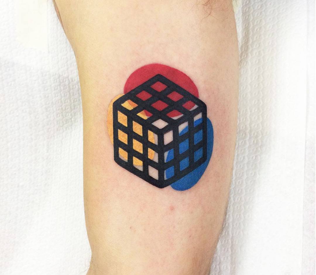 Share more than 178 cube tattoo designs
