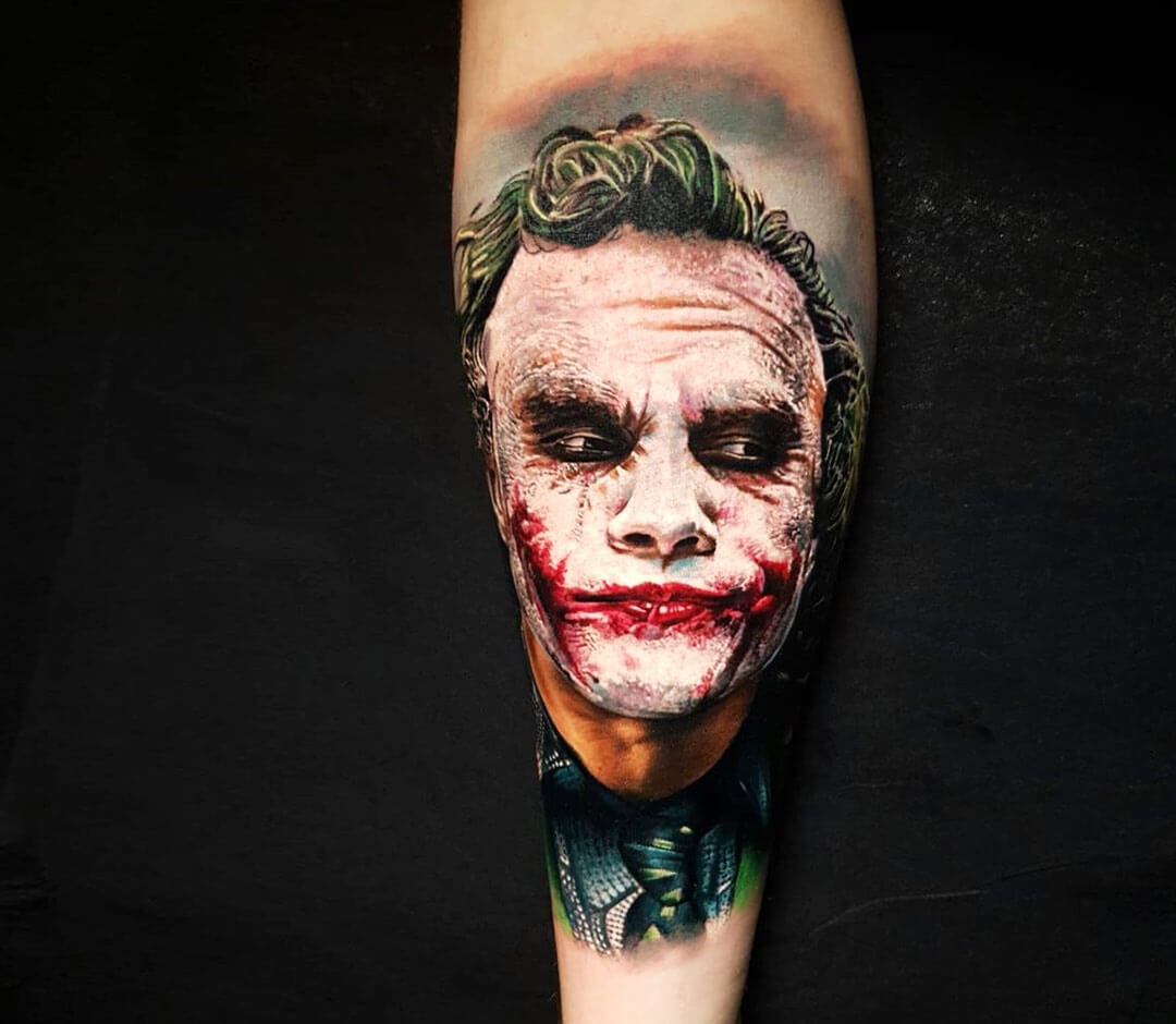 Joker tattoo by Marek Hali | Photo 31323