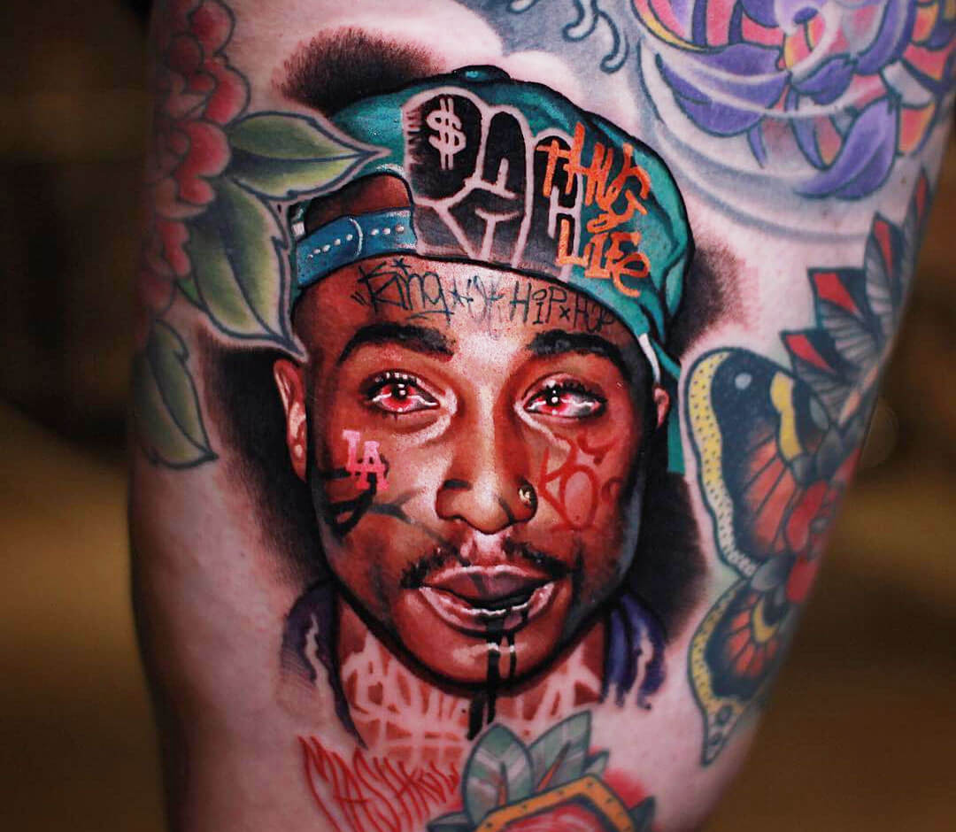 TuPac Shakur Rapper Fake Tattoos | *FREE De Shine Gel and FREE UK Postage |  eBay