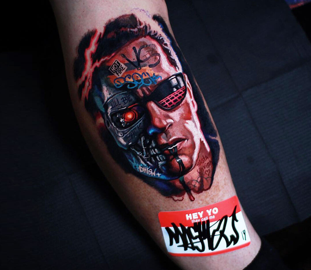Terminator Foot tattoo  Best Tattoo Ideas Gallery