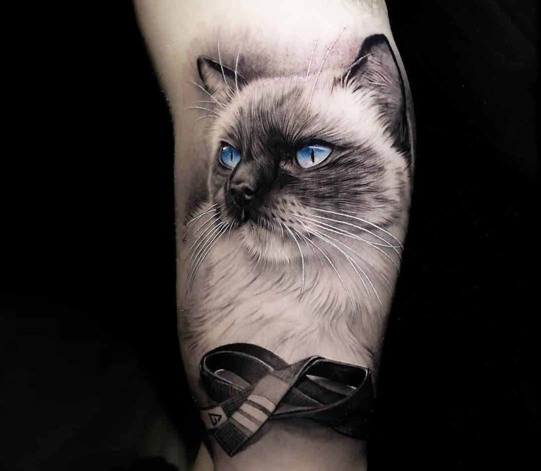 Elegant Cat Eye Tattoo