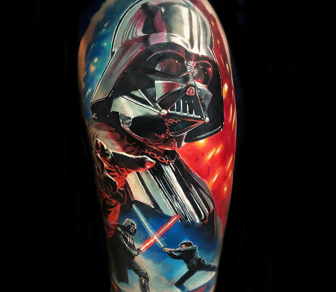 Darth Vader tattoo by Michael Taguet Photo 31766