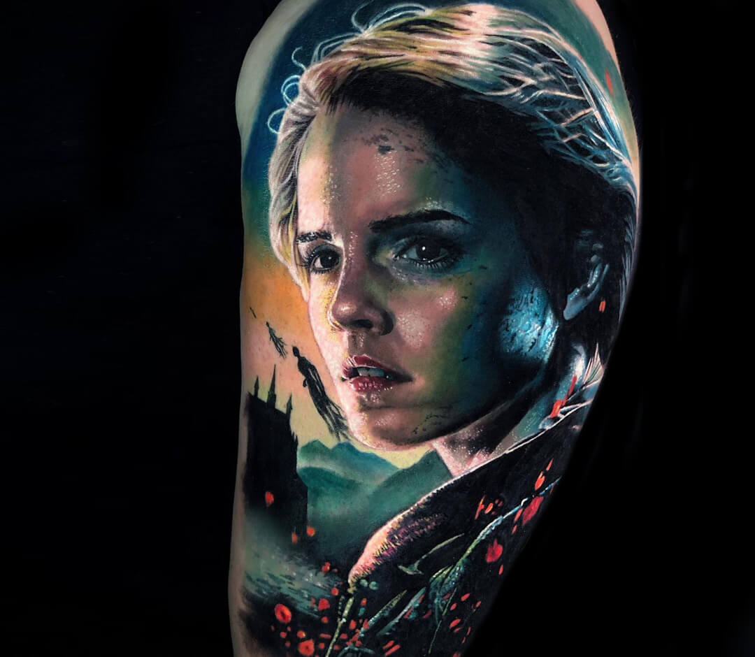 Hermione Granger tattoo by Michael Taguet | Photo 31749