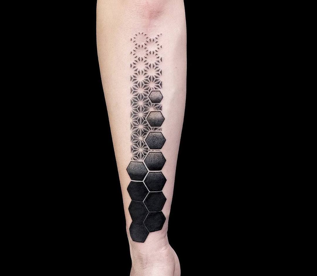 honeycomb tattoo sleeve shoulder layout tip menTikTok Search