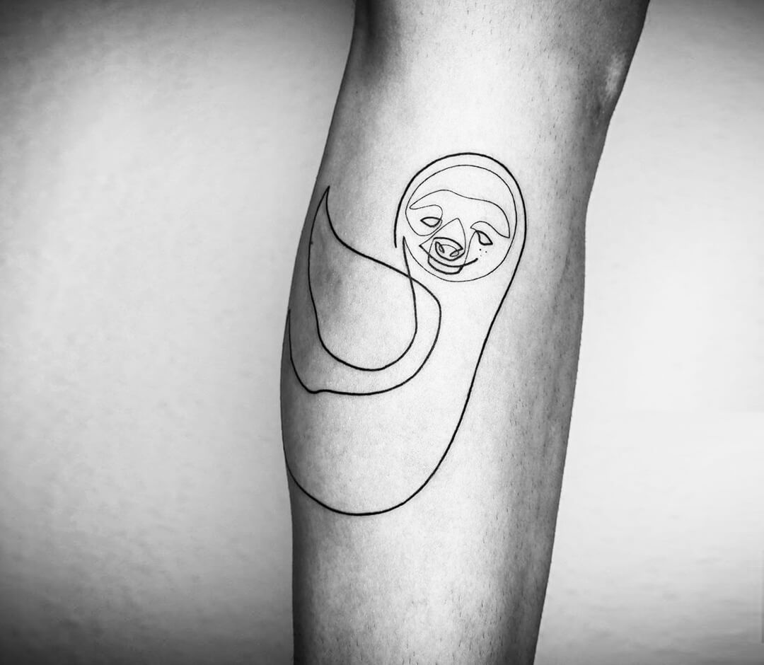 89 Stylish And Adorable Sloth Tattoo Ideas One Would Love To Have  Psycho  Tats