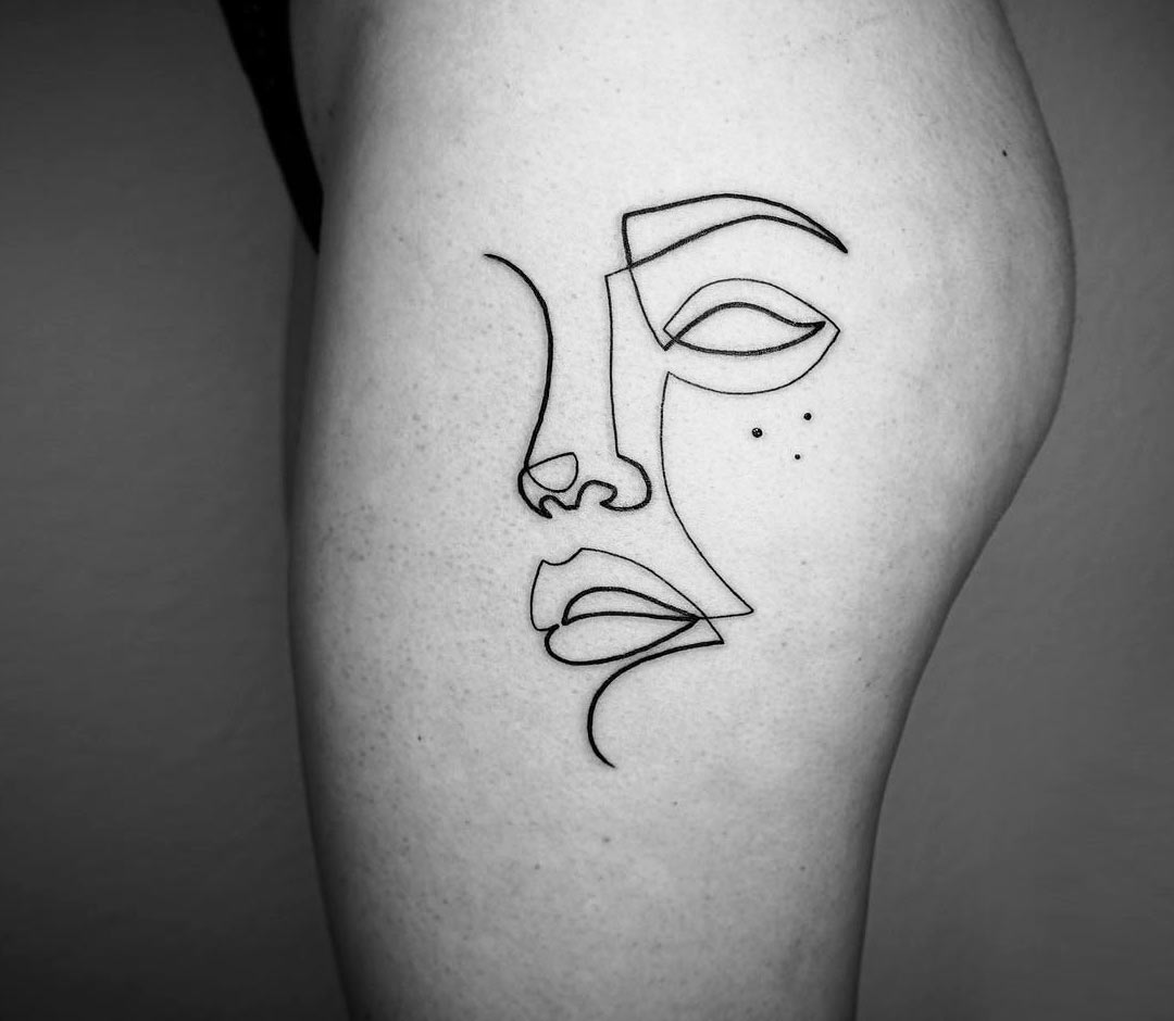 Face tattoo by Mo Ganji Photo 30622