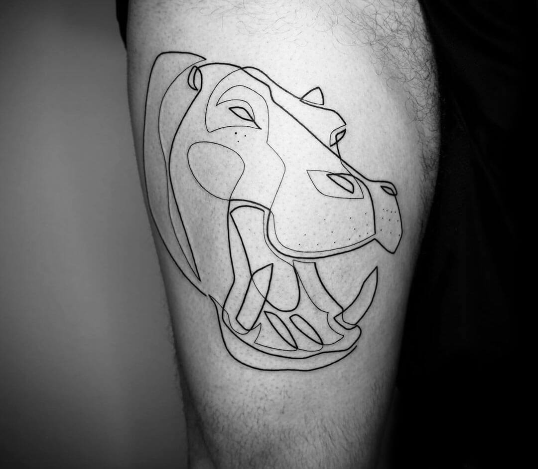 Thirdeye Tattoo - Hippo Love 🖤 Thanks @w8tiii for this awesome project!  #contemporarytattooing #hippotattoo #hippos #animaltattoo #animaltattoos  #hippolove #inkgeeks #radtattoos #fullcolortattoo #tttism #tattoodo  #cutetattoo #colortattoos ...