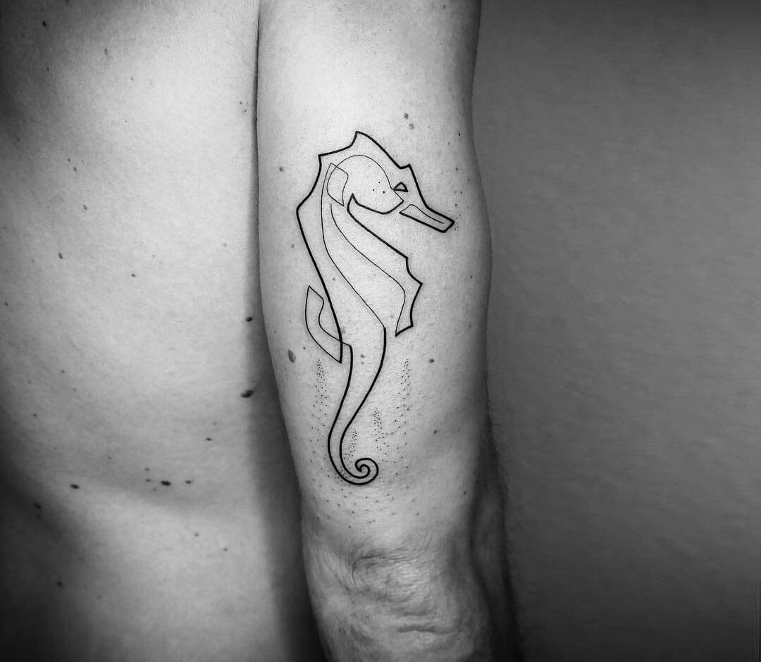Seahorse tattoo by Mo Ganji | Photo 30037