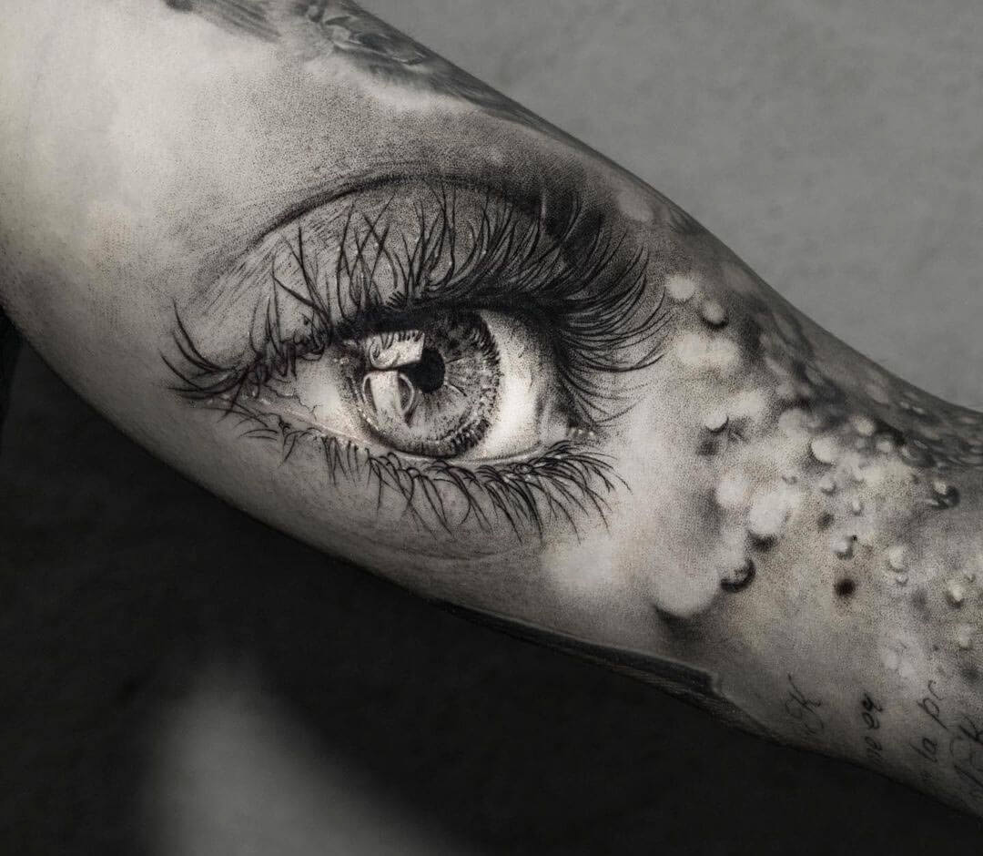 Eye Sketch Tattoo Design – Tattoos Wizard Designs