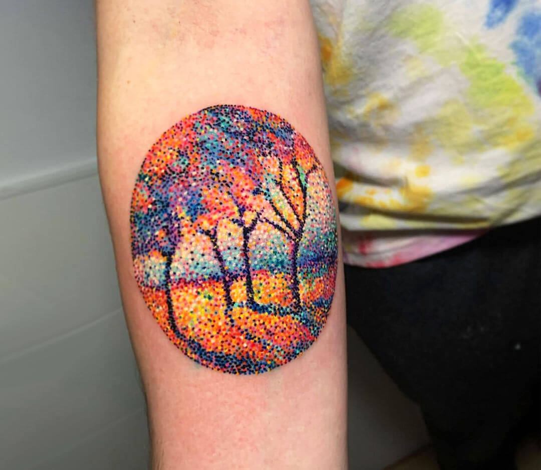 Autumn trees tattoo by Pablo Ortiz Tattoo Photo 32236