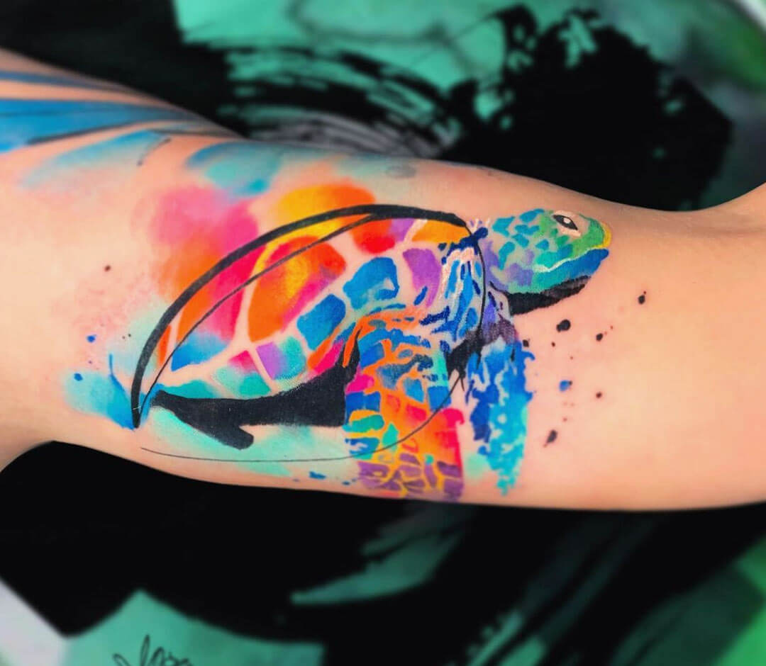 Josie Sexton on Instagram: “Tiny tiny watercolour sea turtle on a ankle 😊 # tattoo #watercolor #wa… in 2024 | Turtle tattoo designs, Turtle tattoo, Turtle  watercolor tattoo