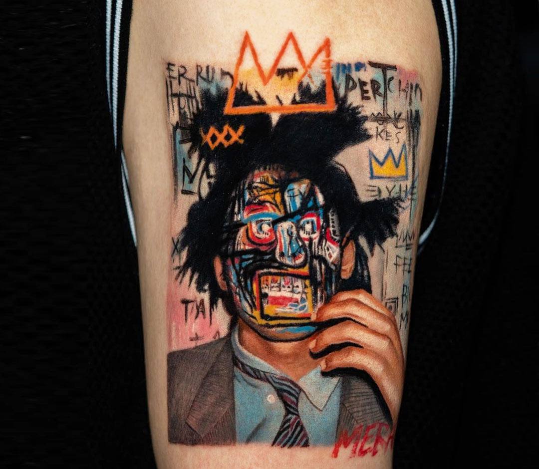 Basquiat in Basquiat tattoo by Qtattoo Lee Photo 31987