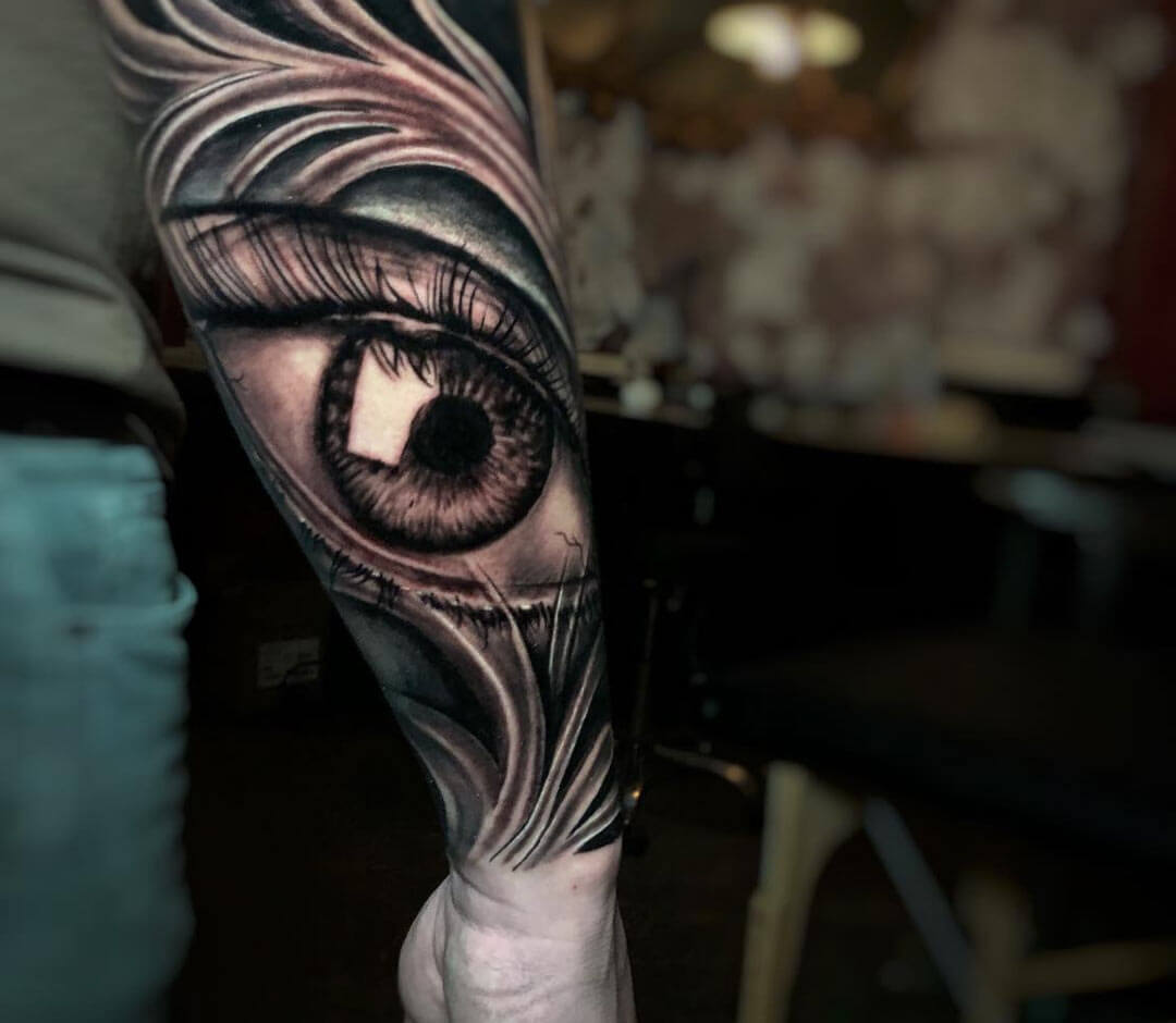 649 Likes 5 Comments  theokeydoke on Instagram snelgrove  Elbow  tattoos Eye tattoo Tattoos