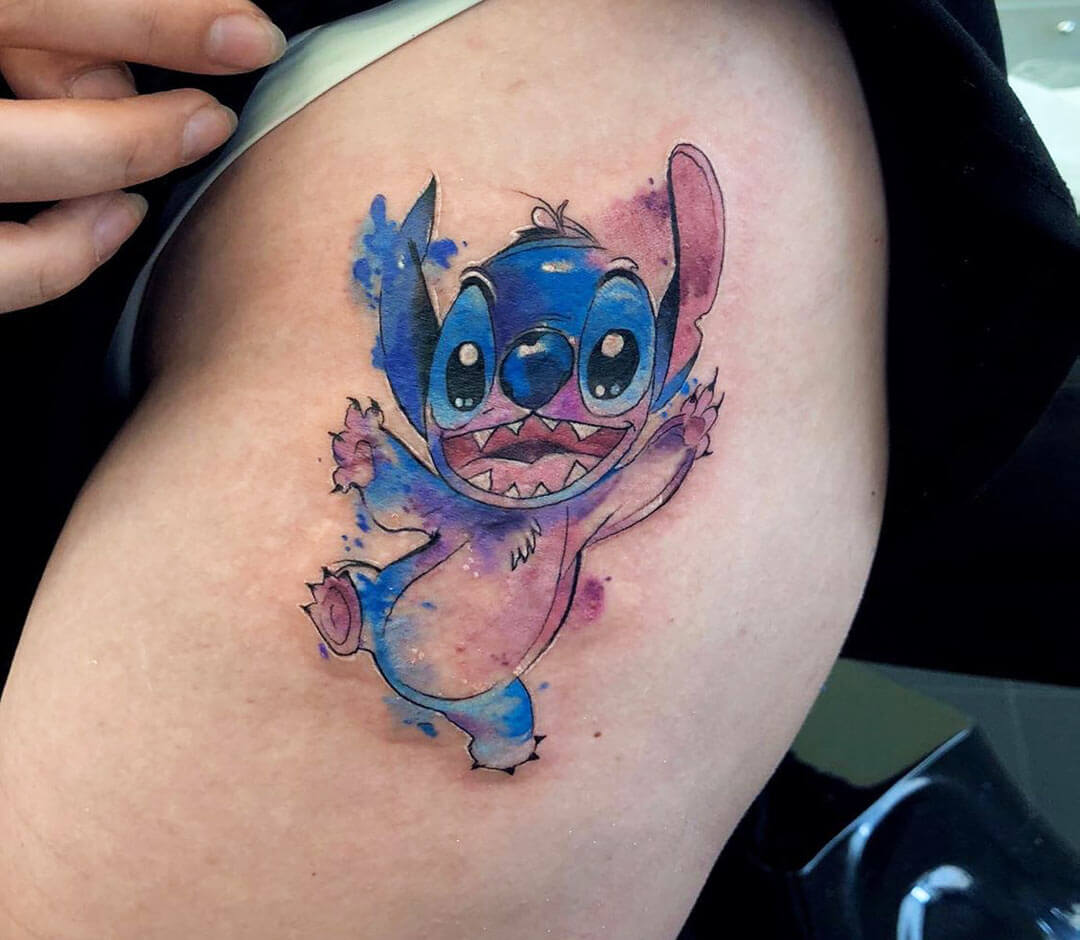 Stitch Lilo Disney Cartoon Temporary Fake Tattoo Children Arms Face Body  Art Stickers Kids Boys Girls Toy Funny DIY Tattoos Gift