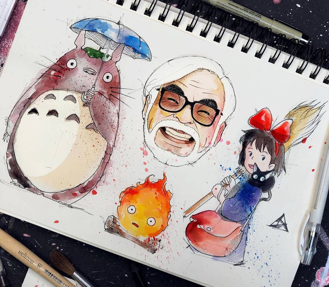 Ghibli painting by Roman Kor | Photo 30374