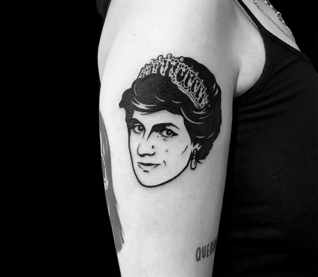 Princess Diana tattoo by Roy Tsour | Photo 31672